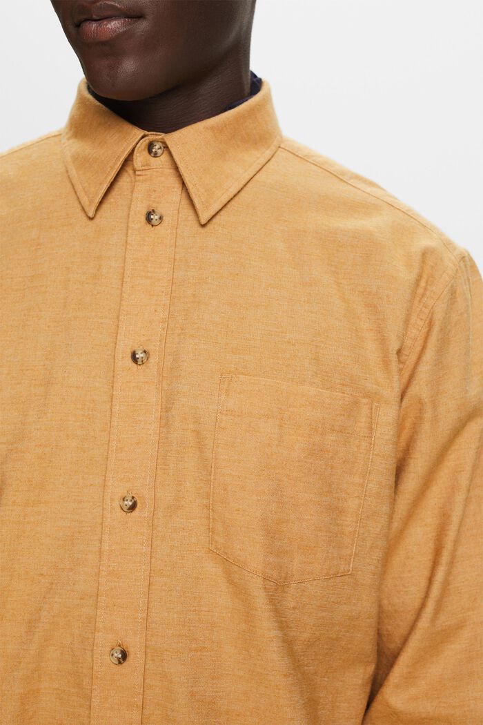Meleerattu paita, 100 % puuvillaa, CAMEL, detail image number 2
