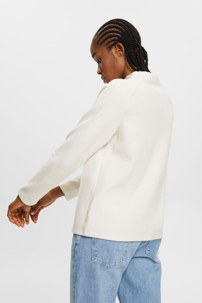 Korkeakauluksinen, pitkähihainen paita, OFF WHITE, detail image number 3