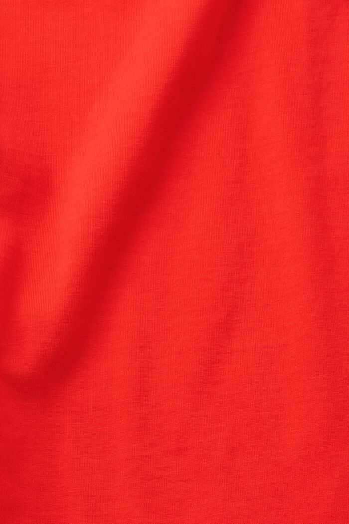 Puuvillainen T-paita, jossa sydämenmuotoinen logo, RED, detail image number 5