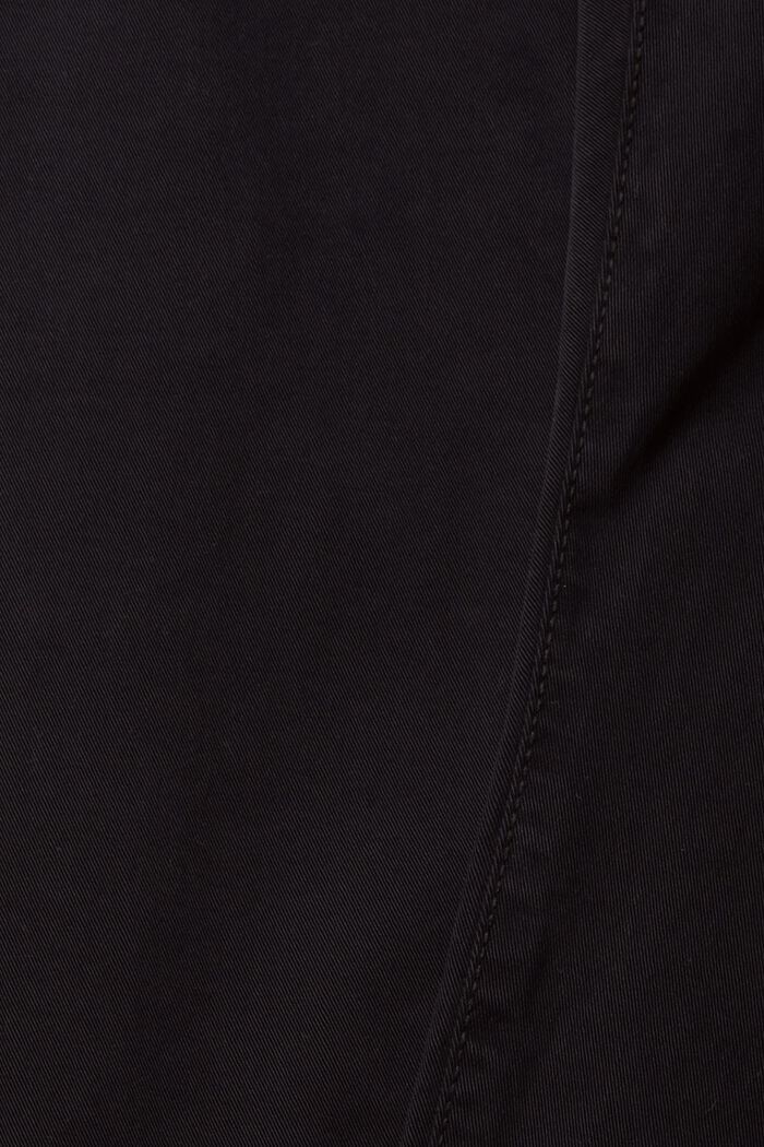Kapeat housut luomupuuvillaa, BLACK, detail image number 1