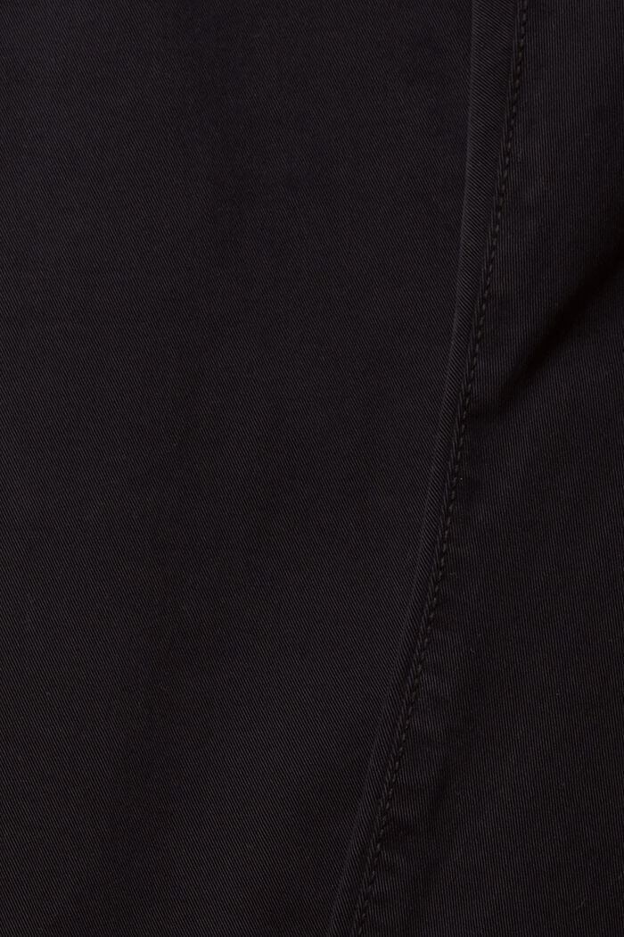 Kapeat housut luomupuuvillaa, BLACK, detail image number 6
