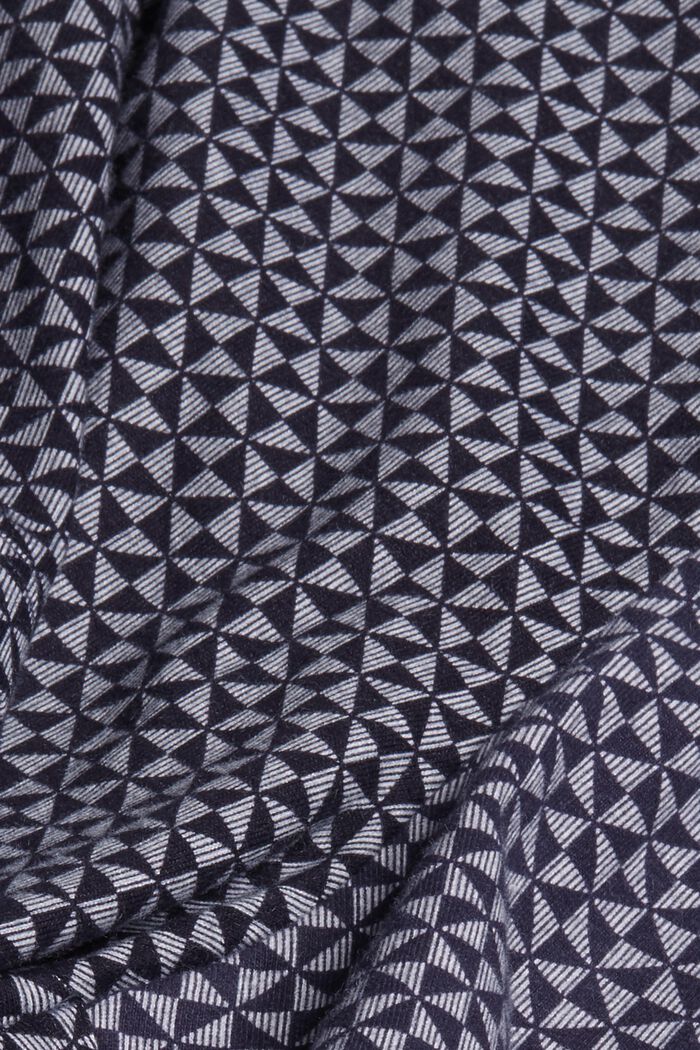 Kuviolliset pyjamashortsit 100 % luomupuuvillaa, NAVY, detail image number 4
