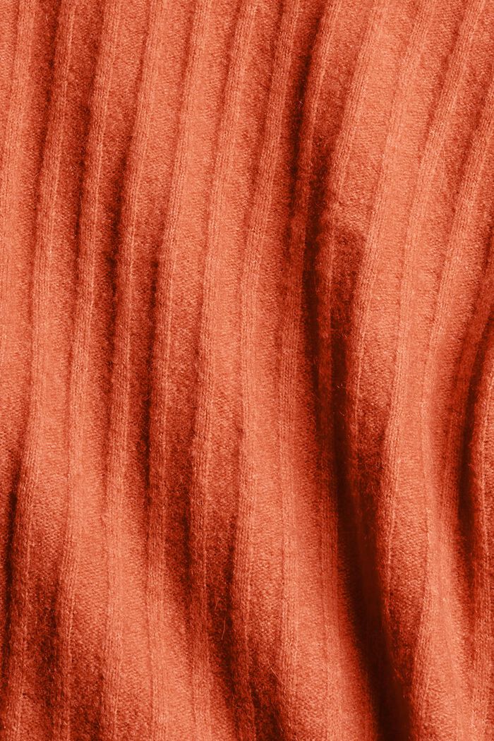 Sisältää villaa: ribbineuletyylinen neuletakki, BLUSH, detail image number 4