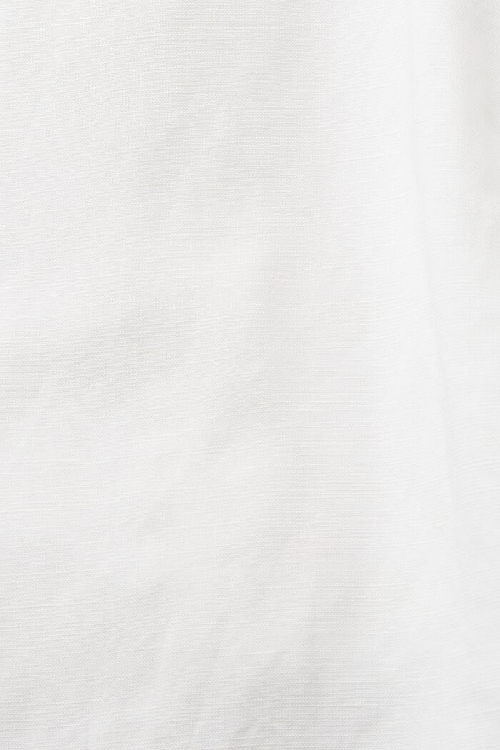 Vajaapituinen camisole-toppi pellavasekoitetta, WHITE, detail image number 4