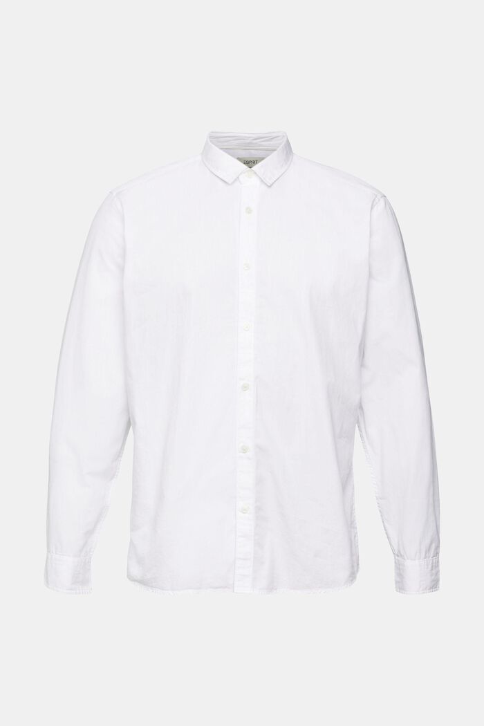 Slim fit, paita vastuullista puuvillaa, WHITE, detail image number 2