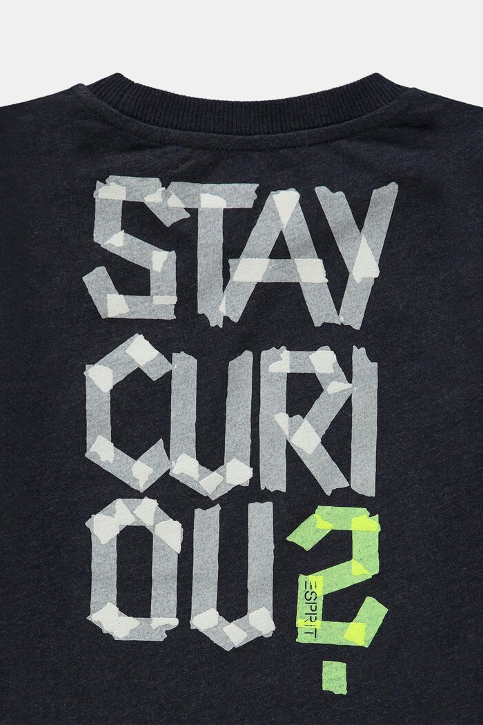 Pitkähihainen paita, jossa positiivinen viesti, NAVY, detail image number 2
