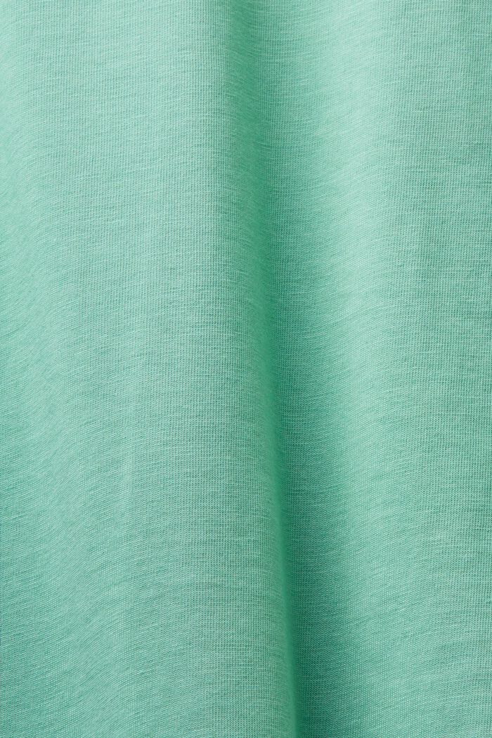 T-paita jerseytä, pyöreä pääntie, DUSTY GREEN, detail image number 5