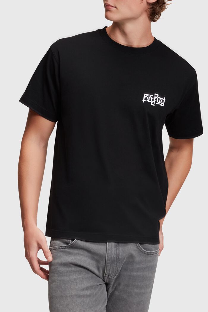 AMBIGRAM Yksivärinen t-paita, BLACK, detail image number 0