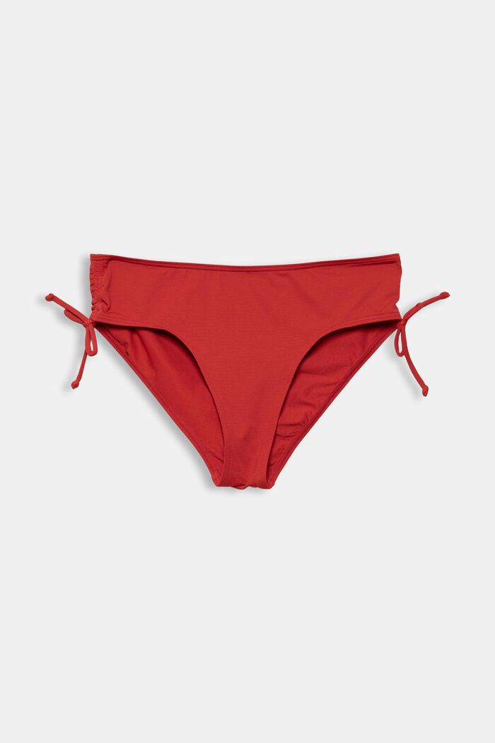 Kierrätettyä: pintakuvioidut bikinihousut, RED, detail image number 1
