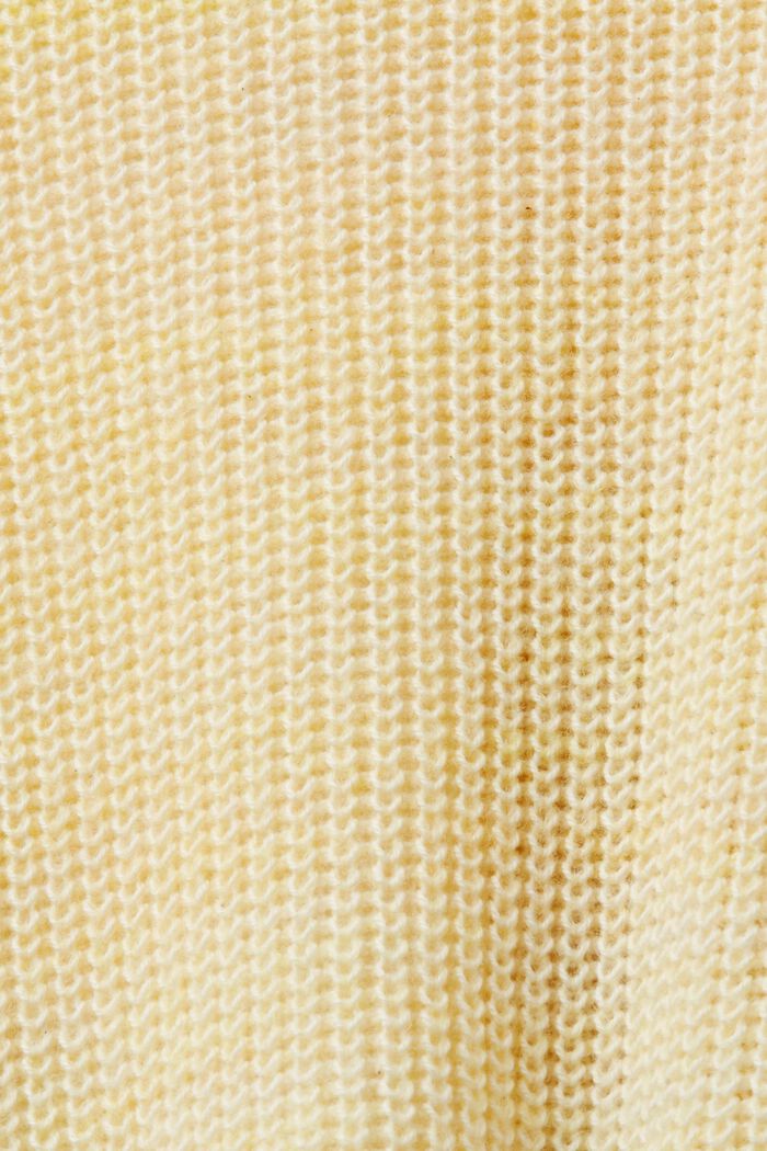 Puuvillasekoitteesta valmistettu neulepusero ja vyö, BRIGHT YELLOW, detail image number 5