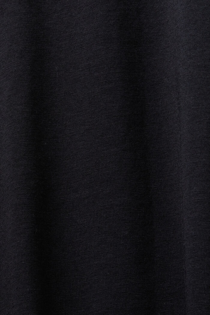 Pitkähihainen T-paita syvällä pääntiellä, BLACK, detail image number 5