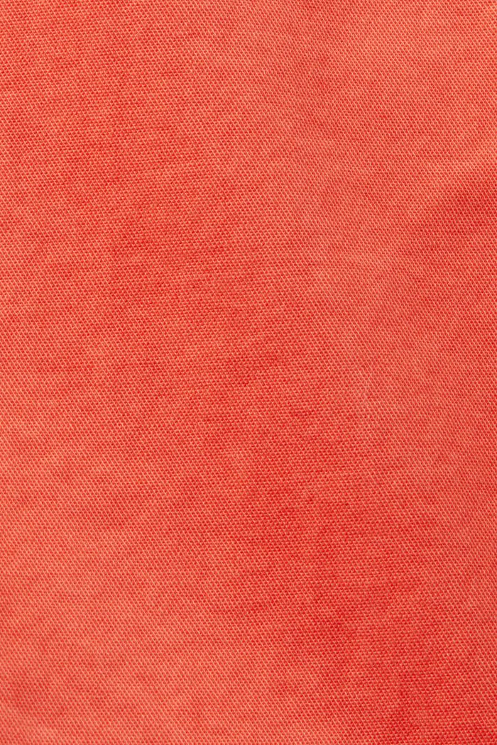 Ohuet stretch-chinot plus vyö, CORAL ORANGE, detail image number 4