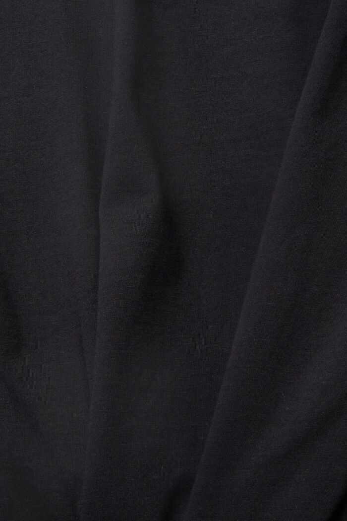 Jersey-t-paita printillä, BLACK, detail image number 5