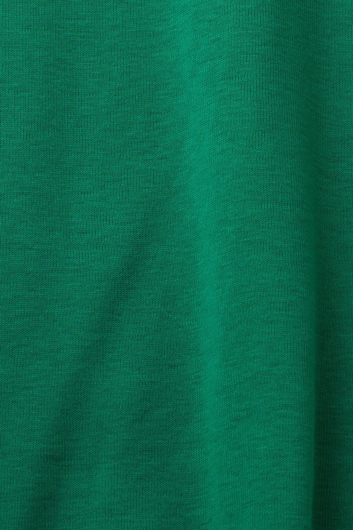 Logollinen T-paita puuvilla-jerseytä, DARK GREEN, detail image number 5