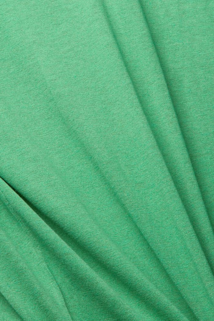Sis. TENCEL™-materiaalia: Pitkähihainen kaulus-T-paita, GREEN, detail image number 1