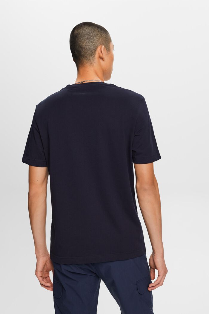 Painokuvioitu jersey-T-paita 100 % puuvillaa, NAVY, detail image number 4