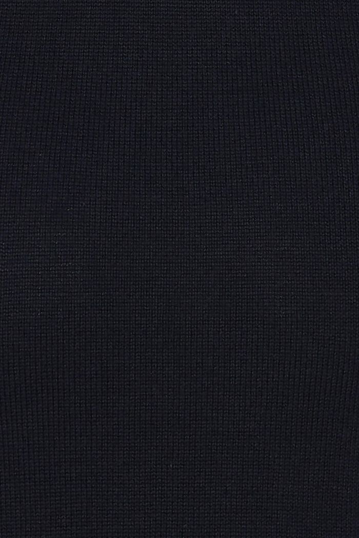 Neulottu midimekko, luomupuuvillaa, NIGHT SKY BLUE, detail image number 5