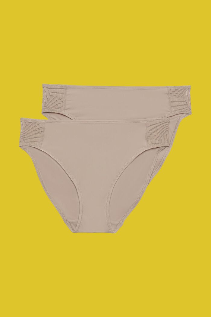 2 mini-alushousut tuplapakkauksessa, LIGHT TAUPE, detail image number 4
