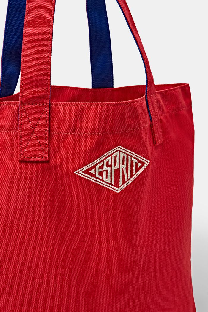 Logollinen tote bag puuvillaa, DARK RED, detail image number 1