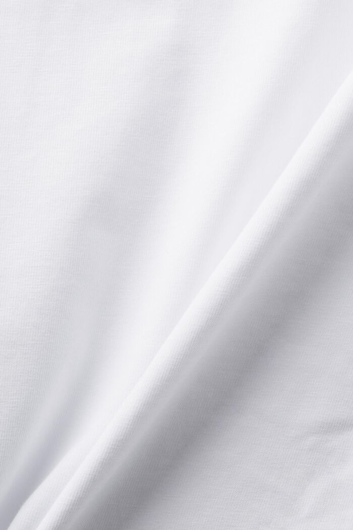 Kukkakuvioitu logollinen t-paita, WHITE, detail image number 5