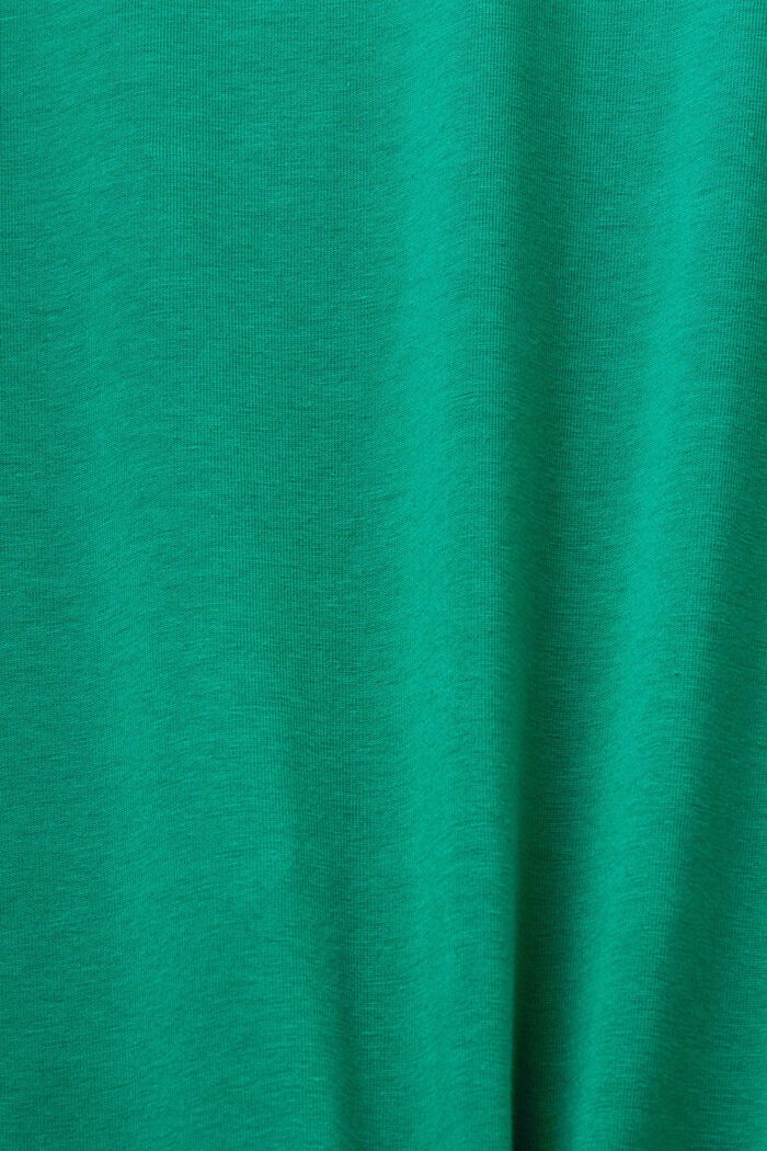 Midipituinen T-paitamekko jerseytä, DARK GREEN, detail image number 5