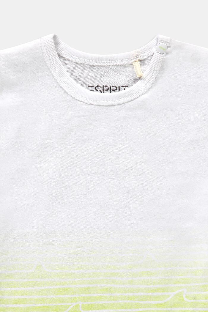 Liukuvärjätty t-paita, 100 % luomupuuvillaa, WHITE, detail image number 2