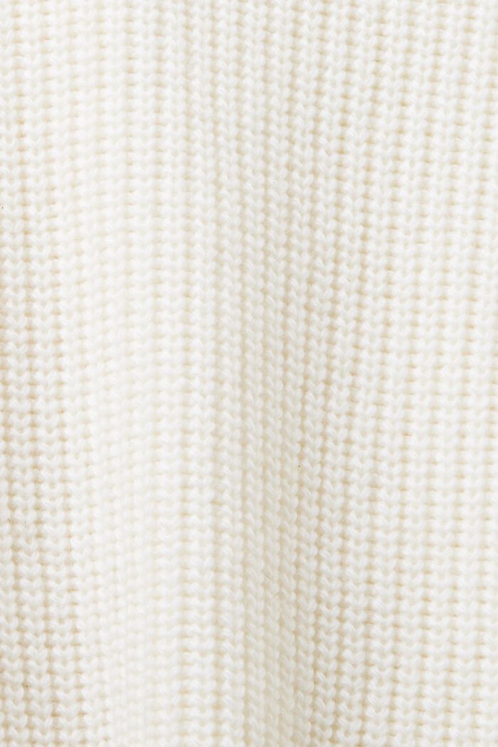 Palmikkoneuletakki, villasekoitetta, OFF WHITE, detail image number 4