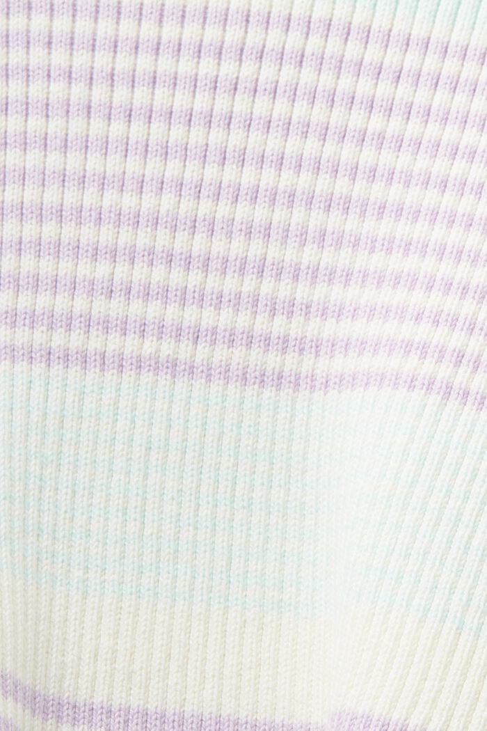 Raidallinen pitkähihainen neulepusero, LIGHT AQUA GREEN, detail image number 5