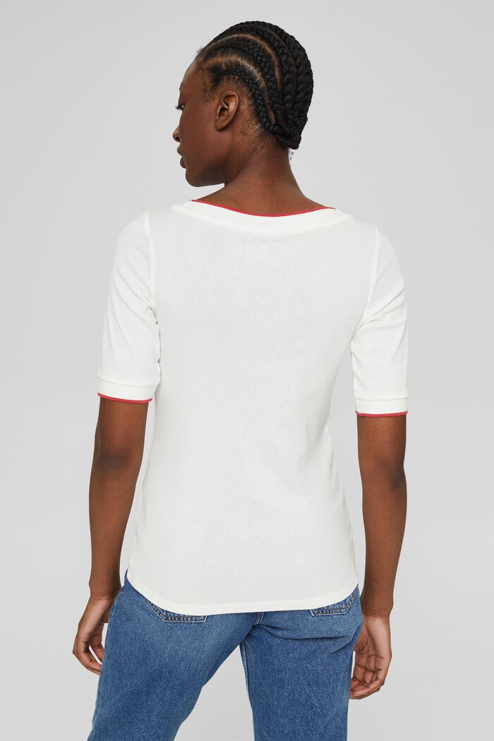 T-paita 100 % luomupuuvillaa, OFF WHITE, detail image number 3