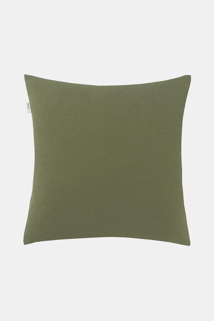 Tyynynpäällinen kirjotuilla, kaarevilla viivoilla, GREEN, detail image number 3