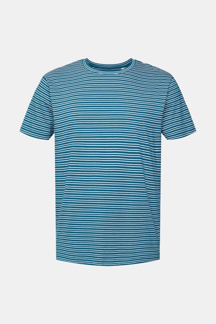 Jersey-T-paita, 100 % puuvillaa, PETROL BLUE, detail image number 2