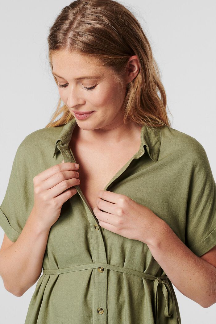Blouses woven, REAL OLIVE, detail image number 2