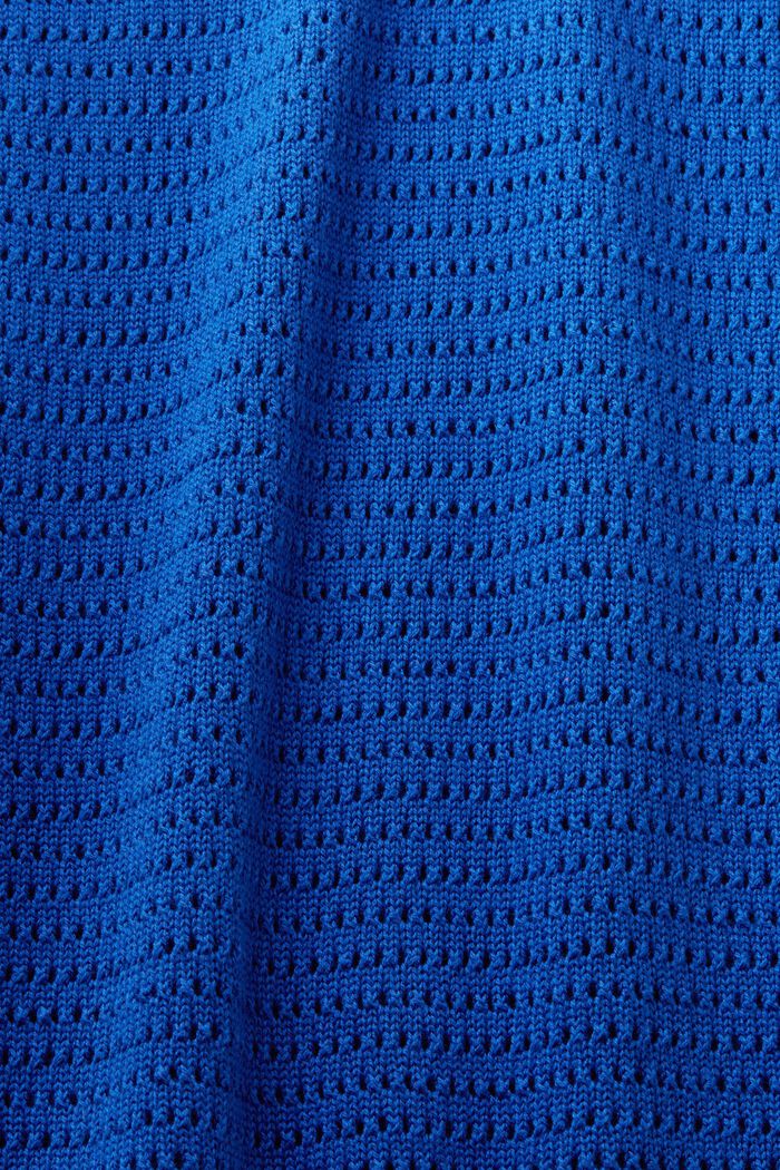 Hihaton pointelle-midimekko, BRIGHT BLUE, detail image number 5