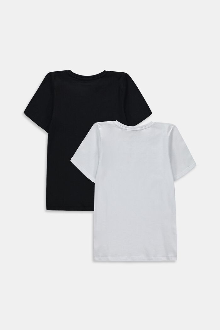 2 kpl logoprintillisiä t-paitoja, WHITE, detail image number 1