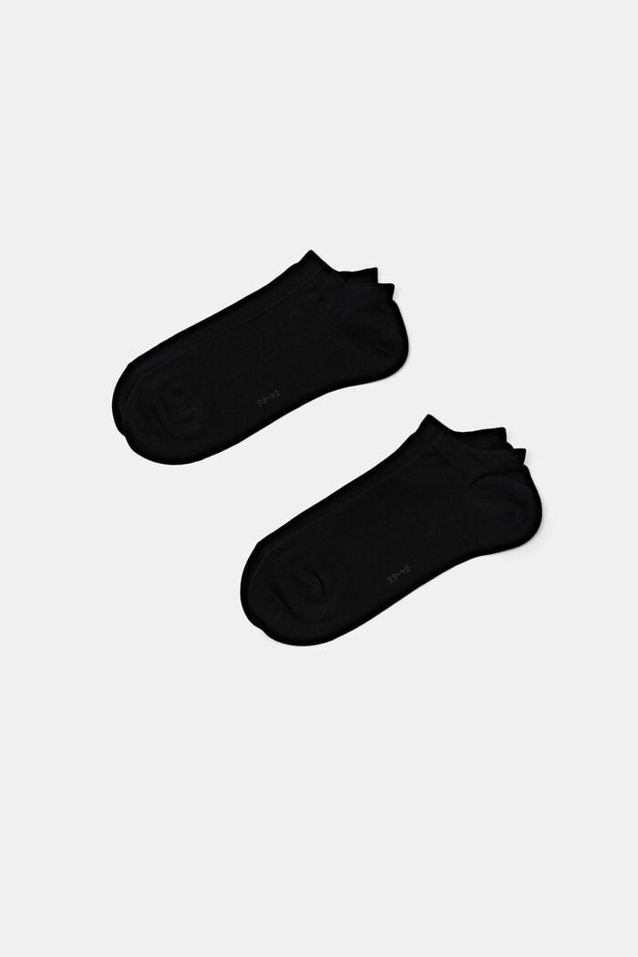 Luomupuuvillasta valmistetut sukat, 2 parin pakkaus, BLACK, detail image number 0