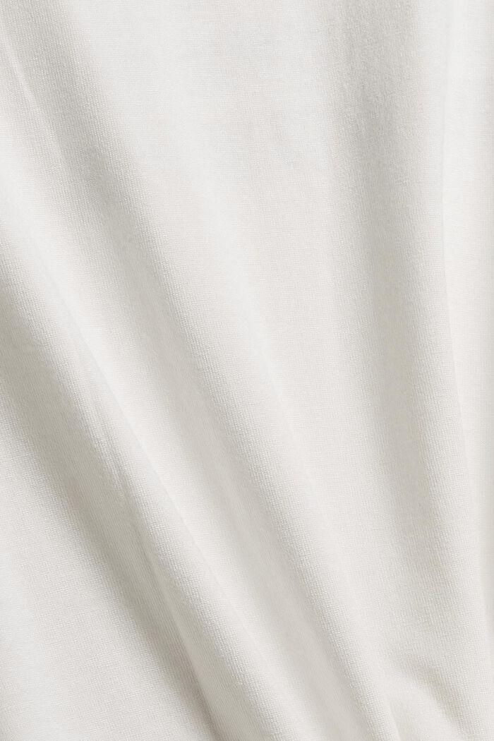 Tekstikuvioinen T-paita, LENZING™ ECOVEROA™, OFF WHITE, detail image number 4