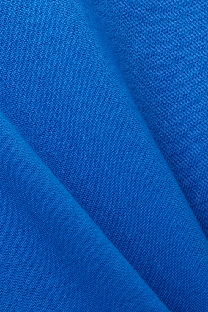 CURVY – T-paita, jossa painatus edessä, 100 % puuvillaa, BRIGHT BLUE, detail image number 4