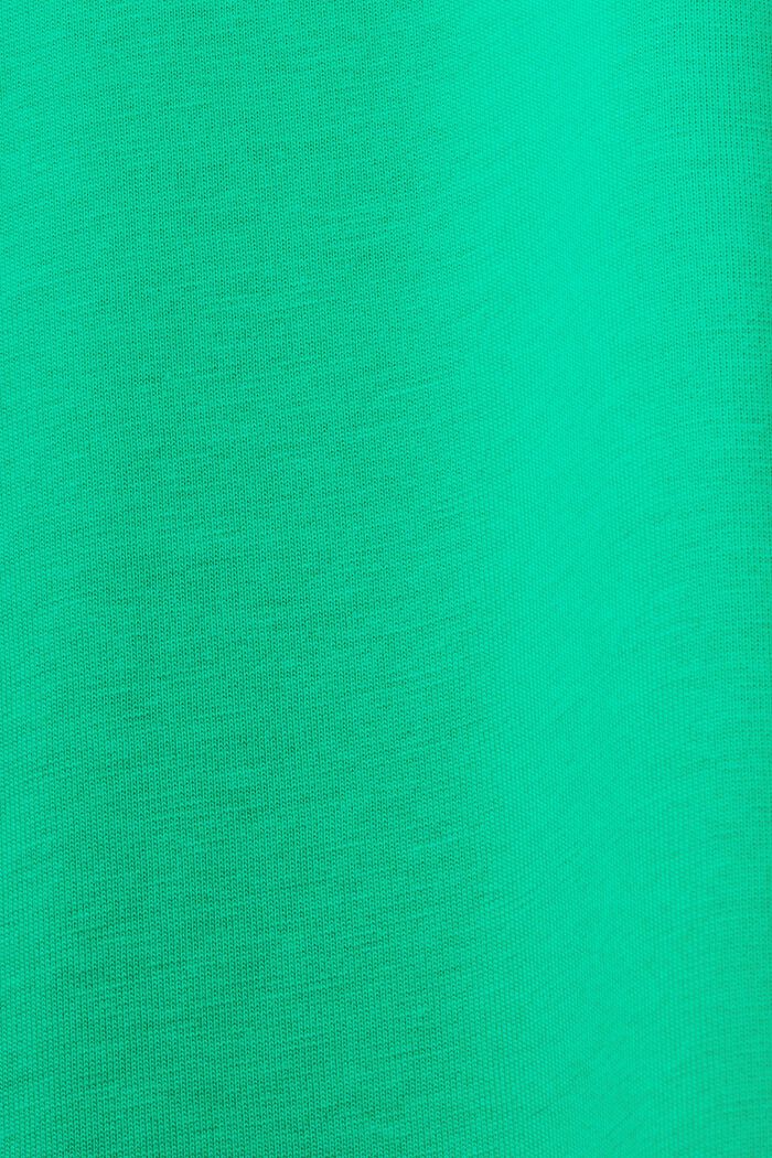 T-paita pyöreällä pääntiellä pima-puuvillaa, GREEN, detail image number 6