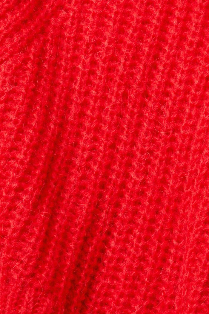 Sisältää alpakanvillaa: neulepusero, RED, detail image number 6