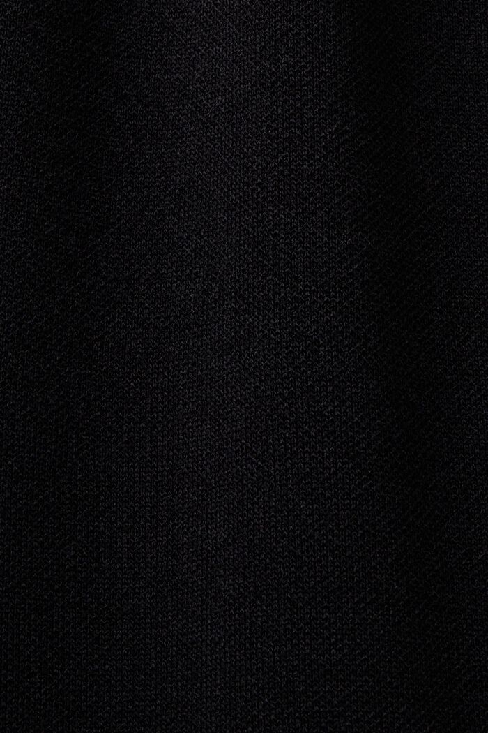 Laskostettu T-paita-minimekko, BLACK, detail image number 5