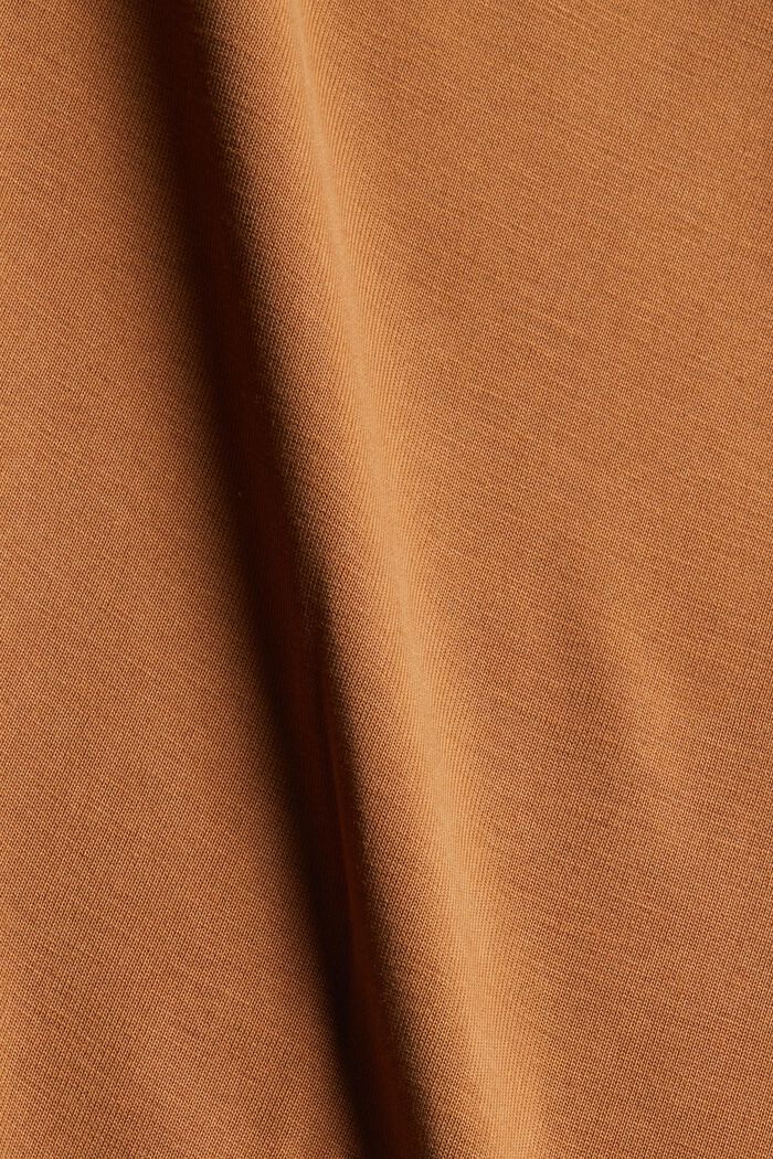 Pitkähihainen paita LENZING™ ECOVERO™ -sekoitetta, TOFFEE, detail image number 4