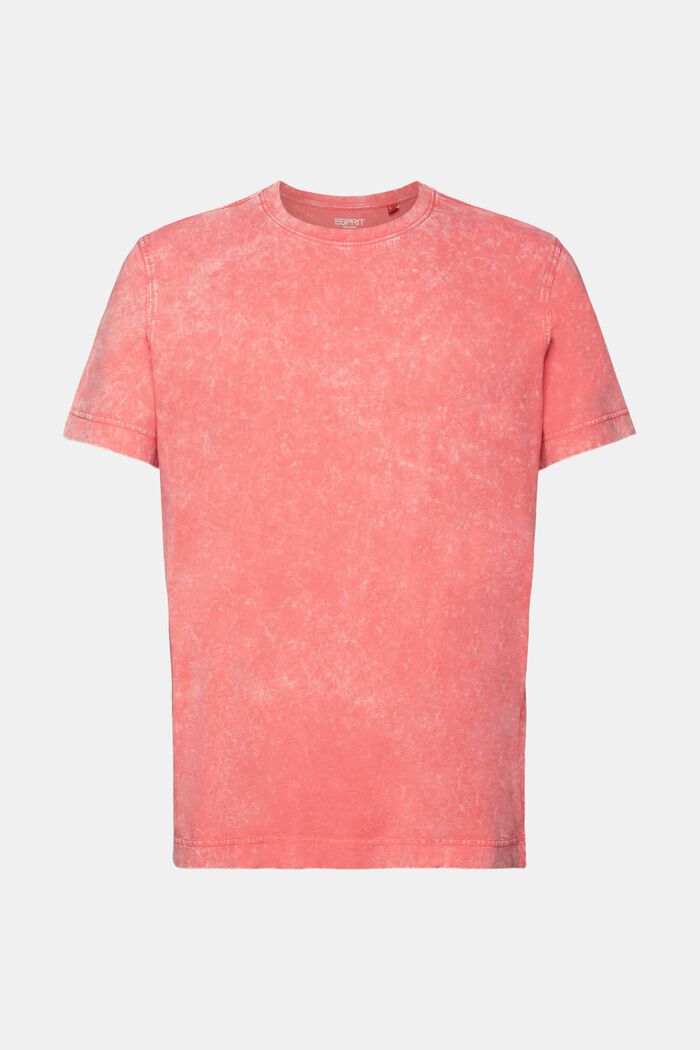 Kivipesty T-paita, 100 % puuvillaa, CORAL RED, detail image number 6