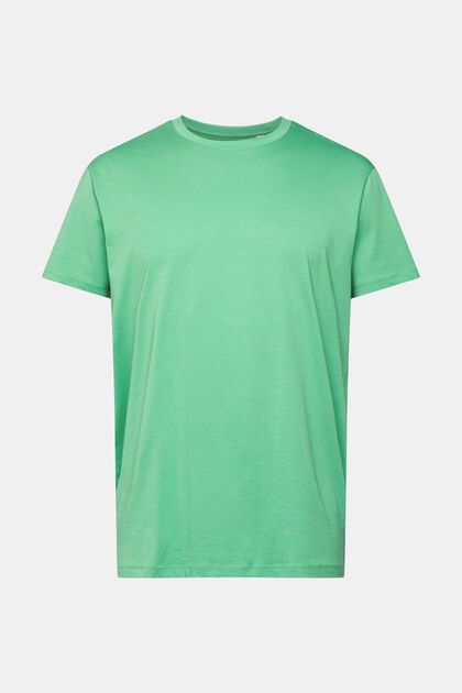 Jersey-T-paita, 100 % puuvillaa, GREEN, overview