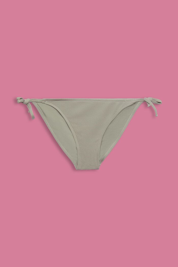 Kohopintainen, sivusta solmittava bikinialaosa, KHAKI GREEN, detail image number 4