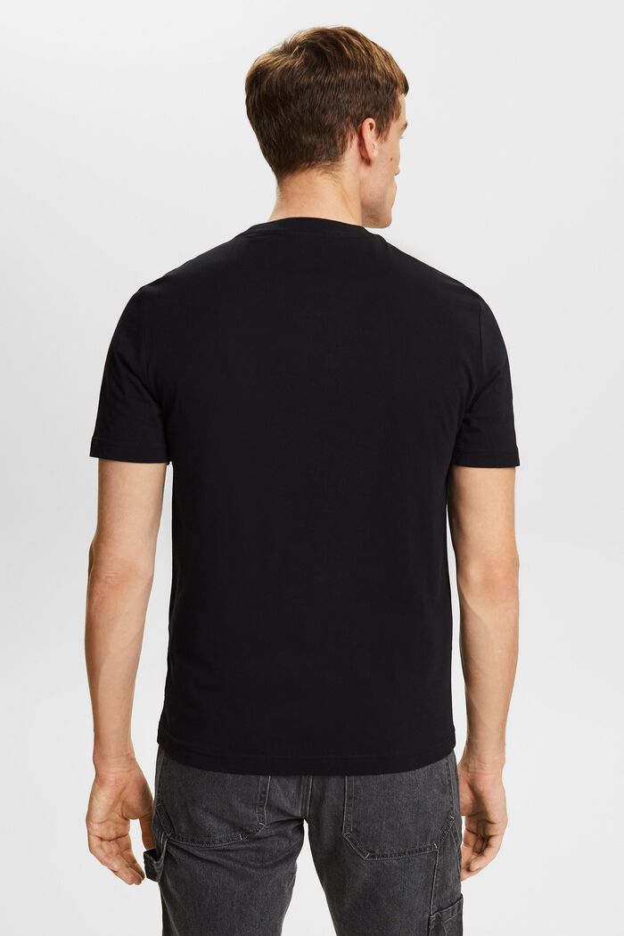 Jersey-t-paita luomupuuvillaa, BLACK, detail image number 3