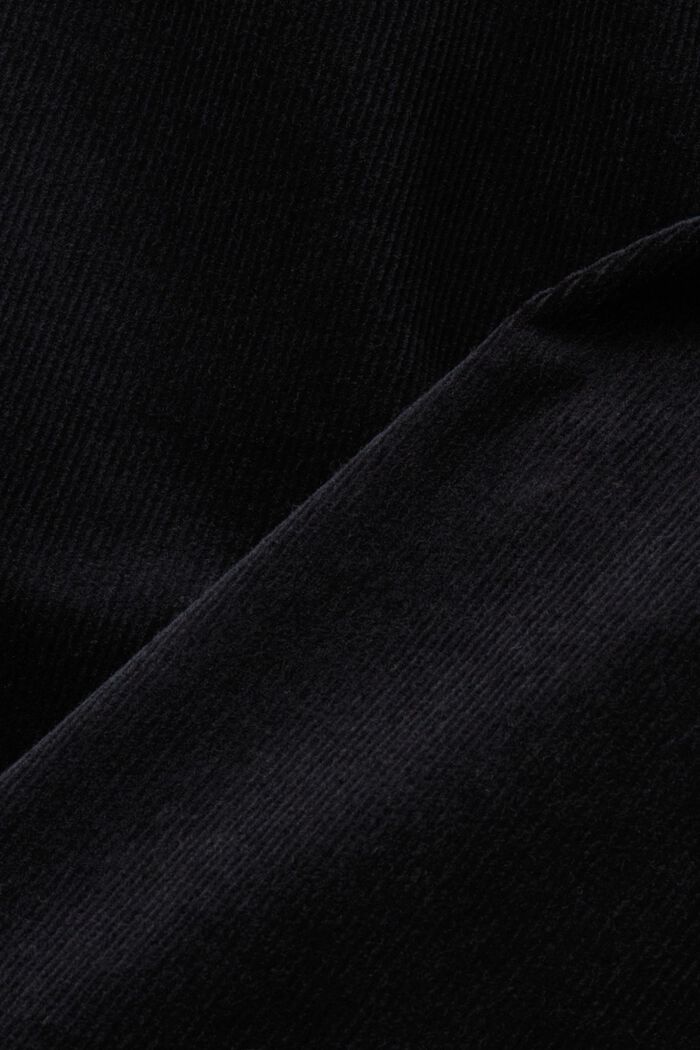 Keskikorkeat kapeat samettihousut, BLACK, detail image number 6