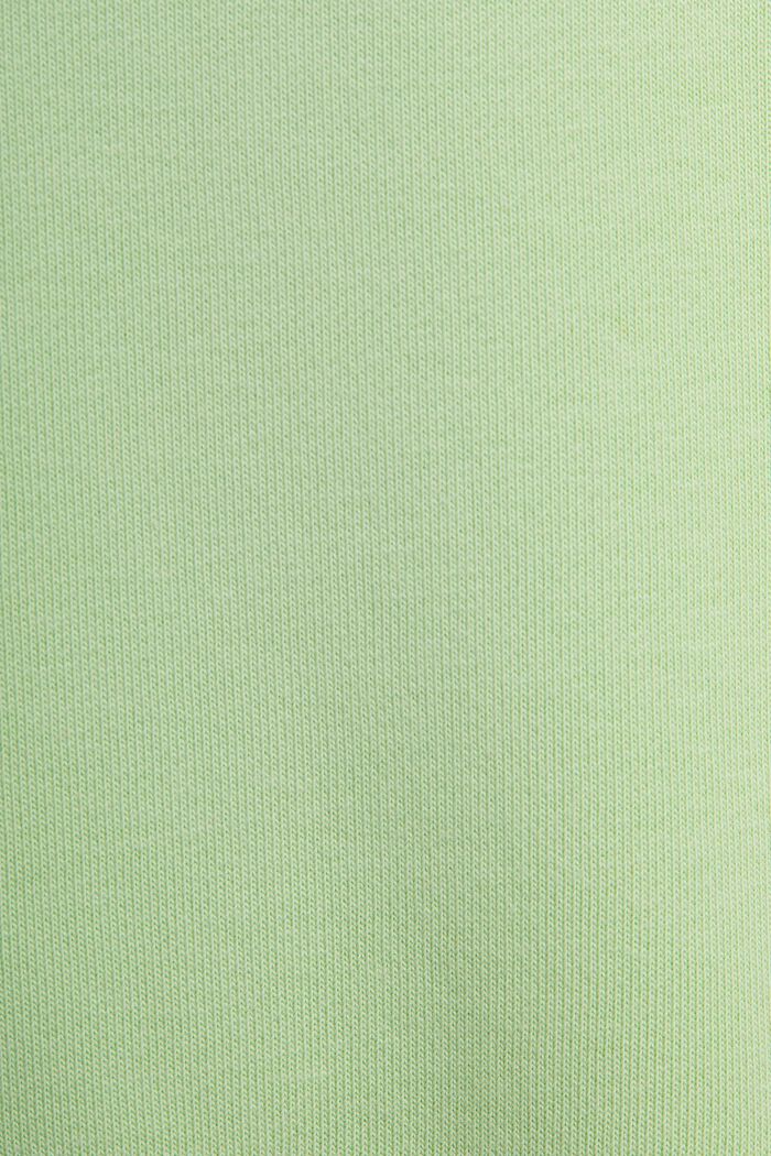 Logollinen unisex-collegepaita puuvillafleeceä, LIGHT GREEN, detail image number 4