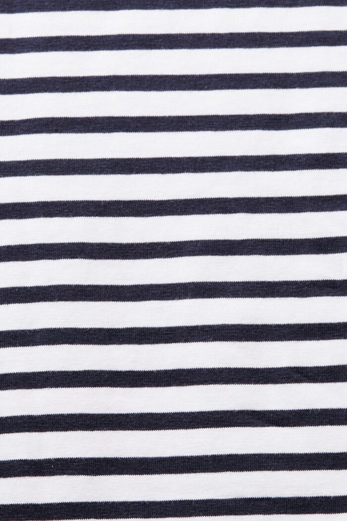 Venepäänteinen t-paita raidallista puuvillaa, WHITE, detail image number 5