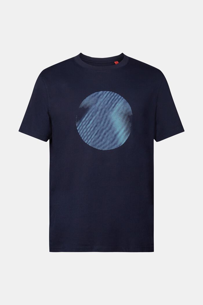 T-paita, jossa etupainatus, 100 % puuvillaa, NAVY, detail image number 6
