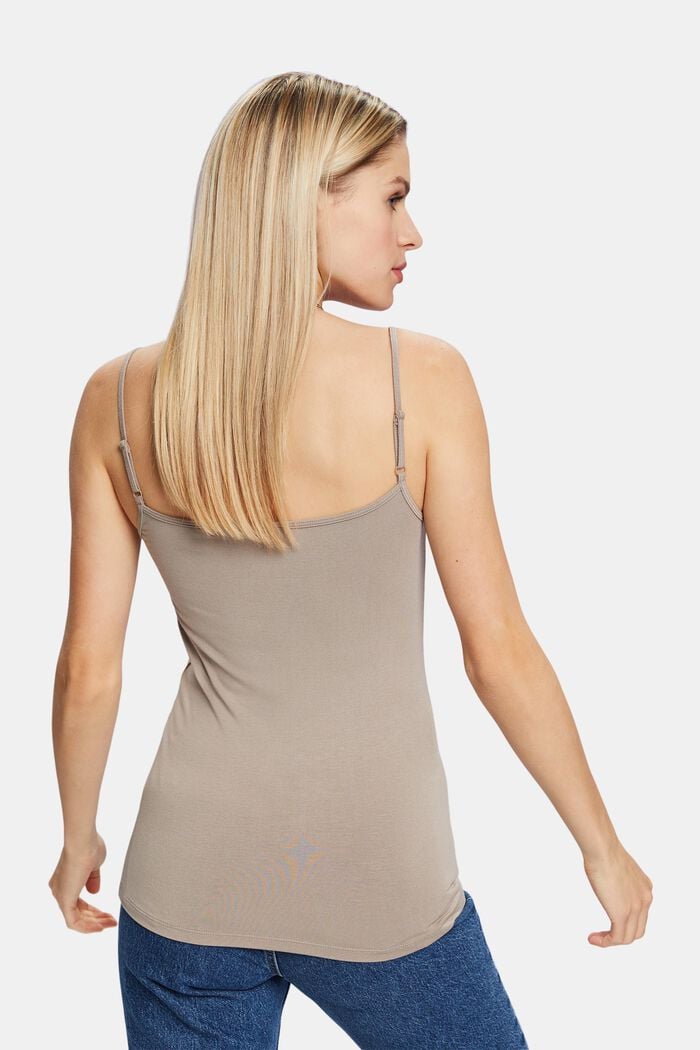 Camisole-toppi jerseytä, LIGHT TAUPE, detail image number 2